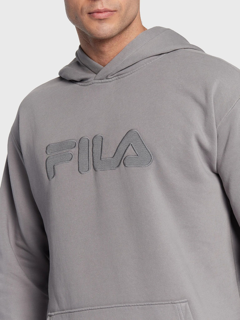 Худі чоловіче Fila FAM0277-80027 M Сіре (4064556362452) - зображення 4