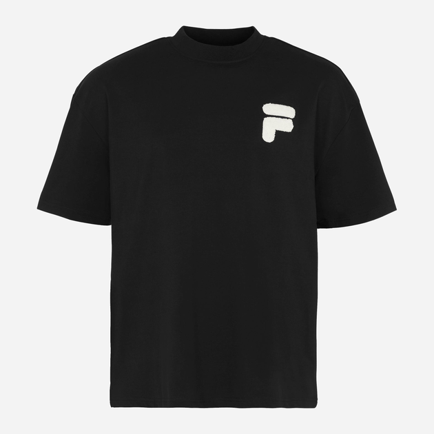 T-shirt męski basic Fila FAM0140-80001 S Czarny (4064556365422) - obraz 4