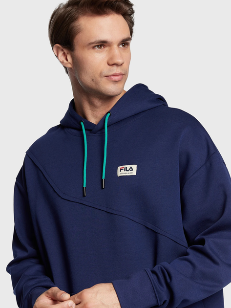 Bluza męska z kapturem Fila FAM0147-50016 M Niebieski (4064556289025) - obraz 4