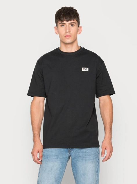 T-shirt męski basic Fila FAM0146-80001 XL Czarny (4064556354907) - obraz 1