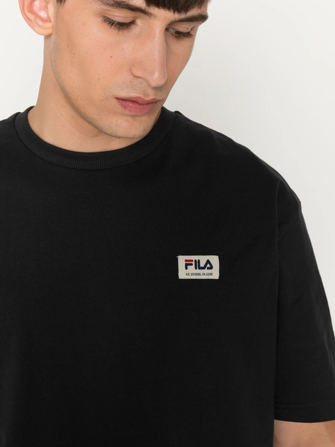 Футболка чоловіча Fila FAM0146-80001 XL Чорна (4064556354907) - зображення 4