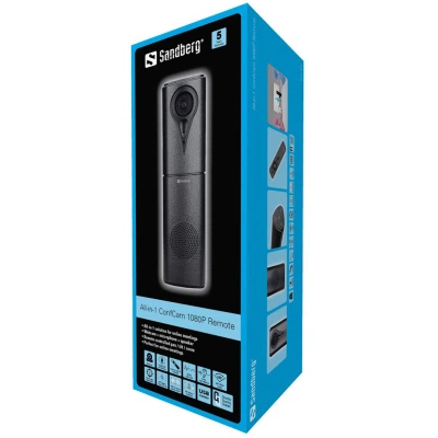 Веб-камера Sandberg All-in-1 ConfCam 1080P Remote Black (134-23) - Фото 6 Веб-камера Sandberg All-in-1 ConfCam 1080P Remote Black (134-23) - изображение 6