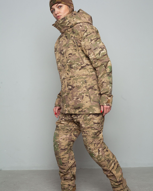 Жіноча військова форма. Штурмові штани + куртка UATAC Gen 5.2 (S) Мультикам STEPPE (Степ) - зображення 2