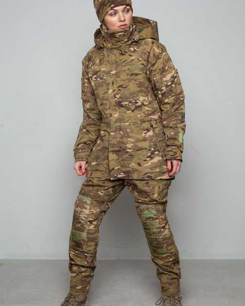 Женская военная форма. Штурмовые штаны + куртка UATAC Gen 5.2 (3XL) Мультикам OAK (Дуб) - изображение 2