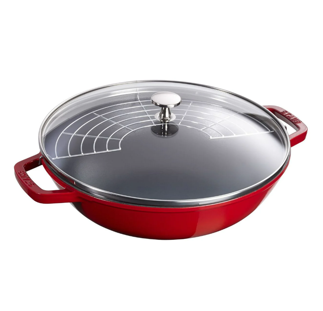 Сковорідка Вок Staub Perfect 30 см червона (1312906) – фото, відгуки ...