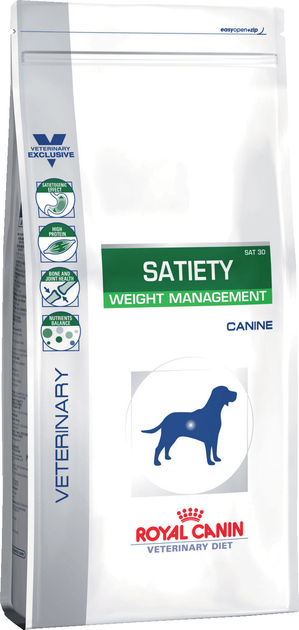 Sucha karma dla dorosłych psów Royal Canin Satiety Weight Management Canine 12 kg (3182550731386) - obraz 1