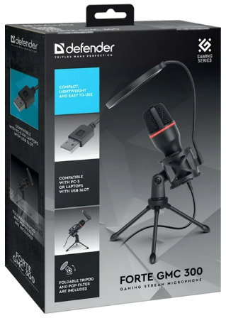 Мікрофон Defender Forte GMC 300 USB (64631) (6857319) - Фото 3 Мікрофон Defender Forte GMC 300 USB (64631) (6857319) - изображение 3