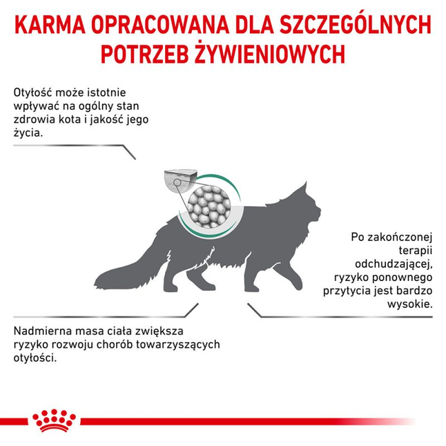 Sucha karma dla dorosłych kotów Royal Canin Satiety Weight Management Cat 3,5 kg (3182550768481) (39430351) - obraz 4