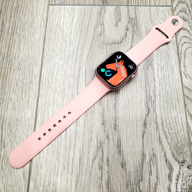 Умные смарт-годинник Smart Watch серии GS8 MINI украинское меню с функцией звонка 41 мм розовые - изображение 2