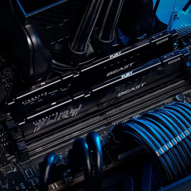 Оперативна памʼять Kingston Fury DDR5-5200 65536MB PC5-41600 (Kit of 2x32768) Beast AM5 2Rx8 Black (KF552C36BBEK2-64) - зображення 7