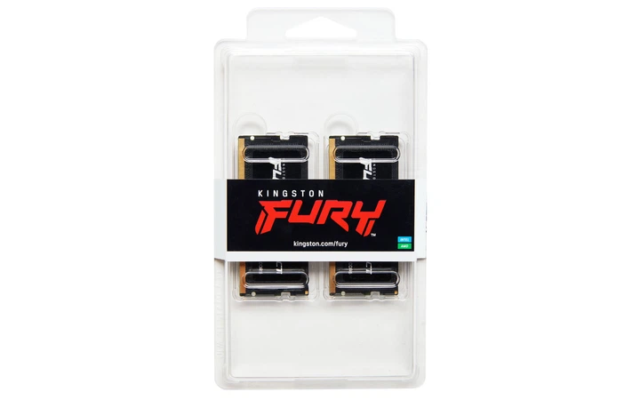 Pamięć RAM Kingston Fury SODIMM DDR5-5600 65536MB PC5-44800 (zestaw 2x32768) Impact 2Rx8 czarny (KF556S40IBK2-64) - obraz 3