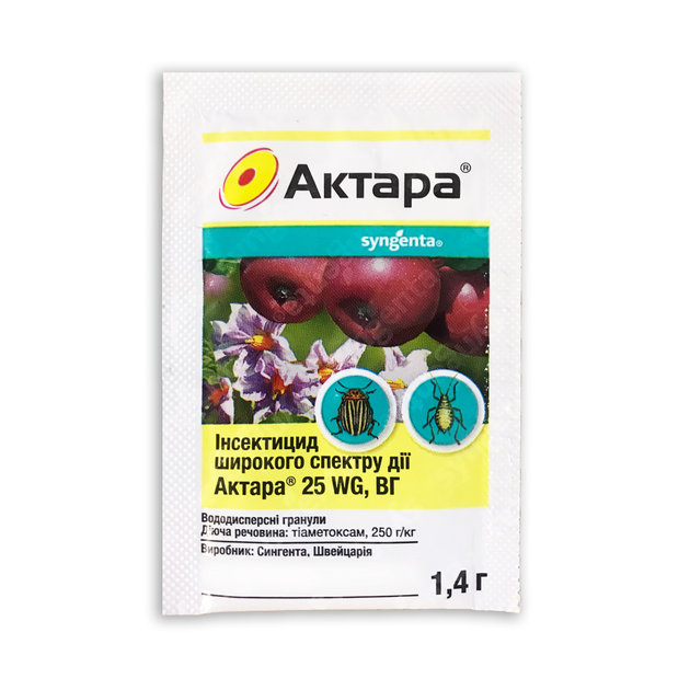 Инсектицид Актара 25 WG Syngenta 1,4 г – фото, отзывы, характеристики в ...