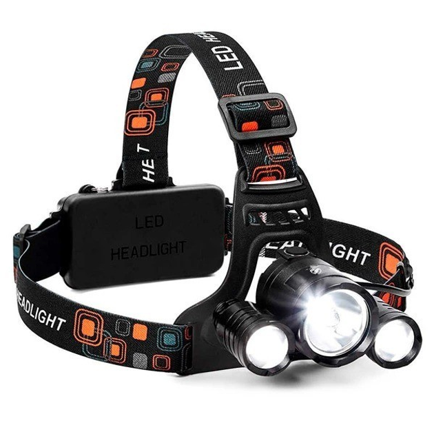 Налобный фонарь светодиодный High Power Headlamp с 3-мя светодиоддами ...