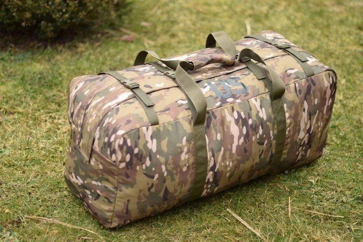 Тактическая сумка баул US 120 л большая военная армейская цвет мультикам для вещей для ЗСУ - изображение 1