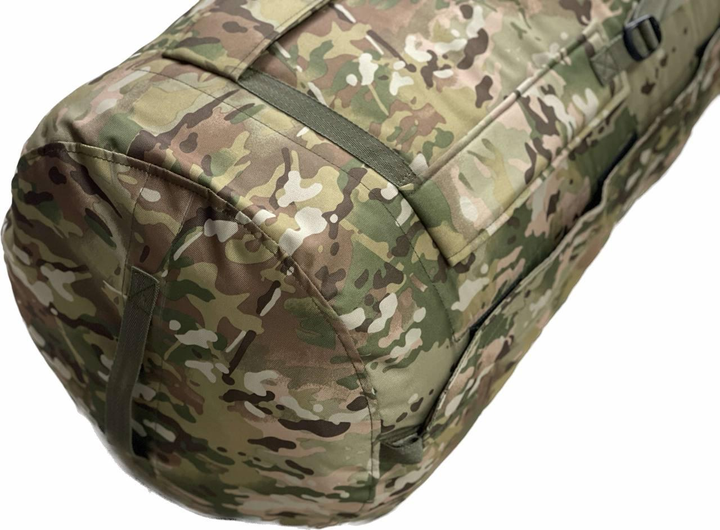 Тактичний баул на 120 літрів для вещей армійський військовий для ЗСУ тактична сумка рюкзак колір мультикам - зображення 2