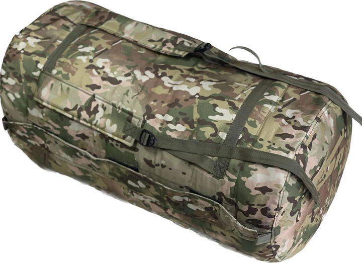 Тактичний баул на 120 літрів для передислокации армійський військовий для ЗСУ тактична сумка рюкзак колір мультикам - зображення 1