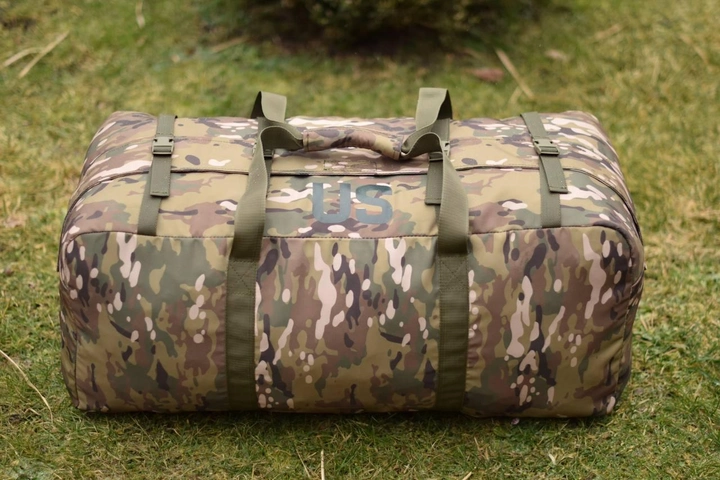 Баул сумка US 130 л велика військова тактична колір мультикам для передислокації для ЗСУ - зображення 2