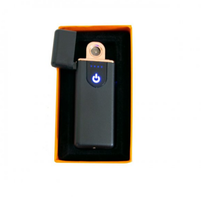 Зажигалка электроимпульсная USB сенсорная зажигалка с зарядкой Черный .