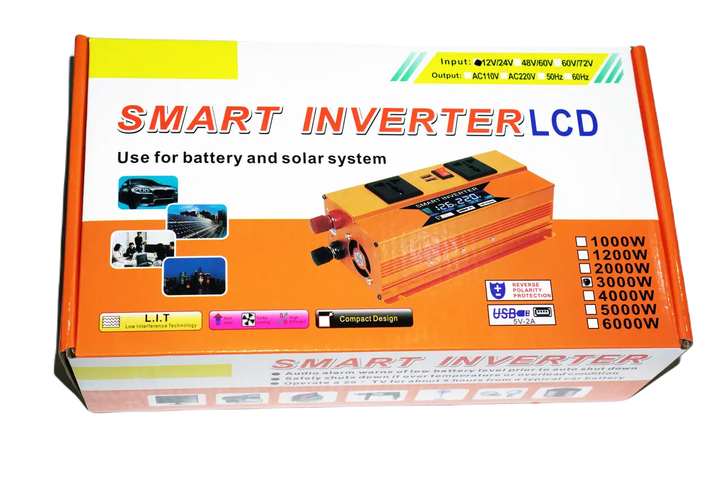 Преобразователь напряжения инвертор Eryuan EY-3000W DC/AC 12V-220V