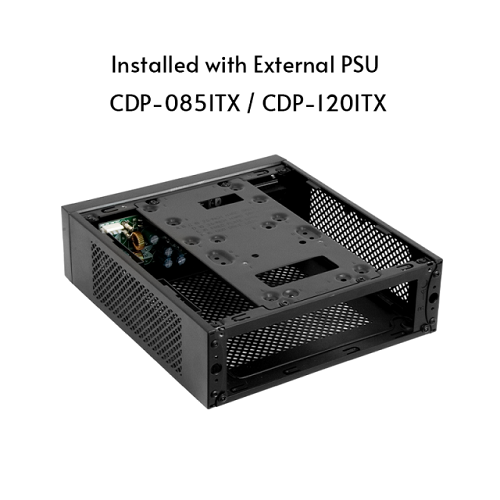 Корпус Chieftec COMPACT IX-01B-OP miniITX без БП SLIM FF - изображение 5