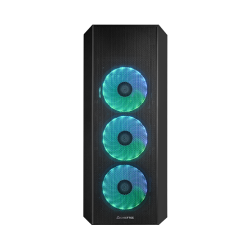 Корпус Chieftec SCORPION 4 GL-04B-OP 4x120mm A-RGB ATX без БЖ Black - зображення 3