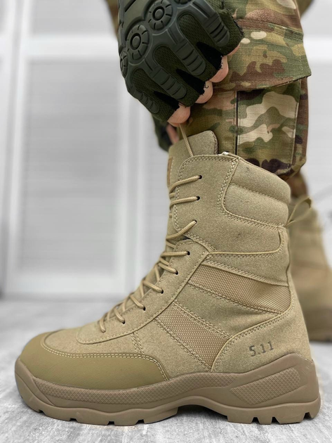Тактичні військові високі черевики 5.11 Tactical, Колір: Койот, Розмір: 46 - зображення 1