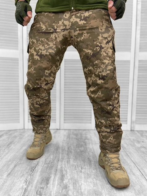 Тактичні теплі військові бойові штани, Камуфляж: Піксель, Розмір: XXL - зображення 1