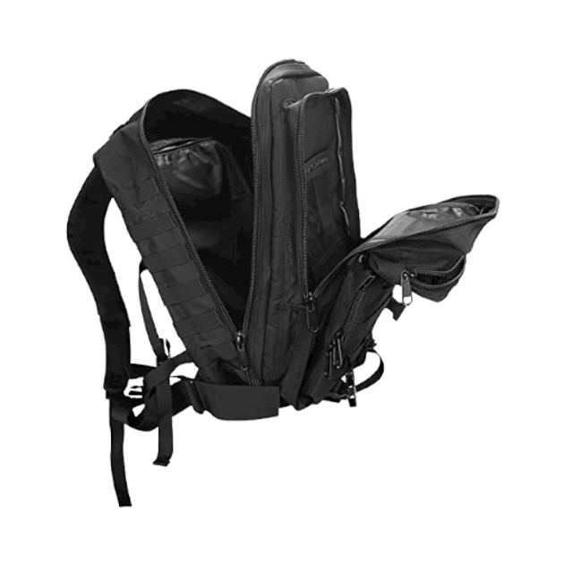 Рюкзак тактичний рейдовий Algi, Італія, чорний, 30 літрів Black, Algi, 30 літрів - изображение 2