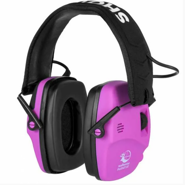Професійні Активні Тактичні Навушники REALHUNTER Active ProSHOT BT Bluetooth Рожевий (EM030 PINK) - зображення 1
