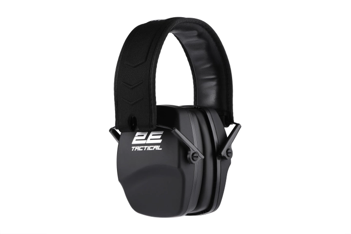 Тактичні захисні навушники 2E Defence Black NRR: 25 dB, пасивні - зображення 1