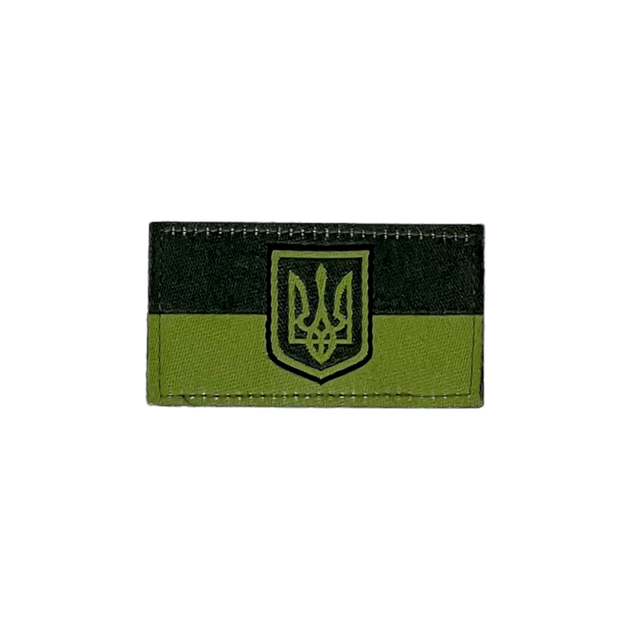 Шеврон "Флаг Украины полевой", 60 * 40 мм, Olive-Green - изображение 1