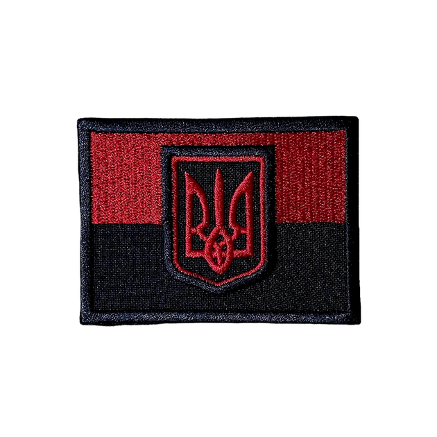 Шеврон "Флаг с гербом", Red-Black - изображение 1