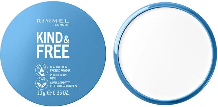 Puder do twarzy Rimmel Kind & Free 01 Transculent w kompakcie 10 g (3616302989904) - obraz 2
