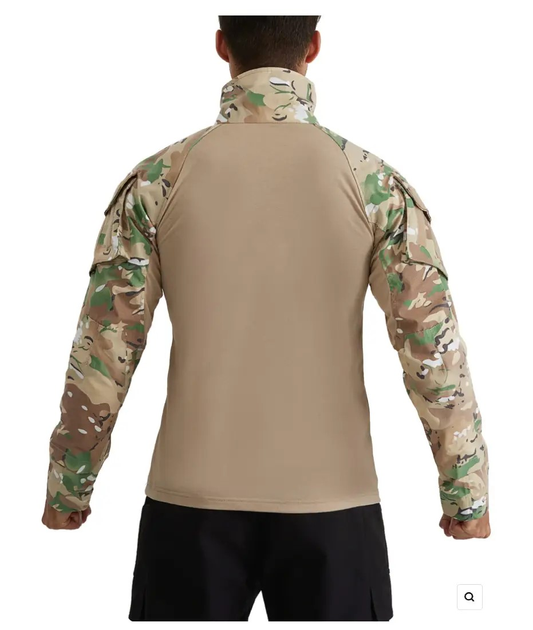 Тактические боевая военная рубашка Убакс ВСУ мультикам, армейская рубашка для военных UBACS Multicam р.XL - зображення 2