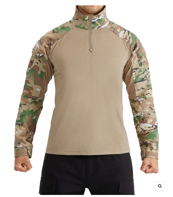 Тактические боевая военная рубашка Убакс ВСУ мультикам, армейская рубашка для военных UBACS Multicam р.3XL - изображение 1