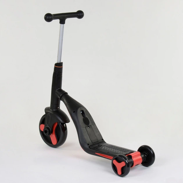 Самокат 3 В 1 Jt-28288 Best Scooter Самокат-Велобег-Велосипед 8 Мелодий Красный - изображение 4