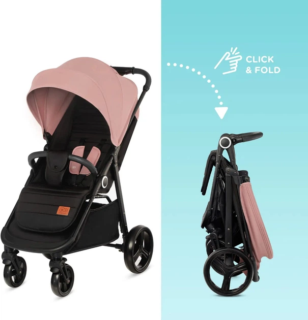 Wózek spacerowy Kinderkraft Grande+ Różowy (KSGRAN00PNK0000) - obraz 12