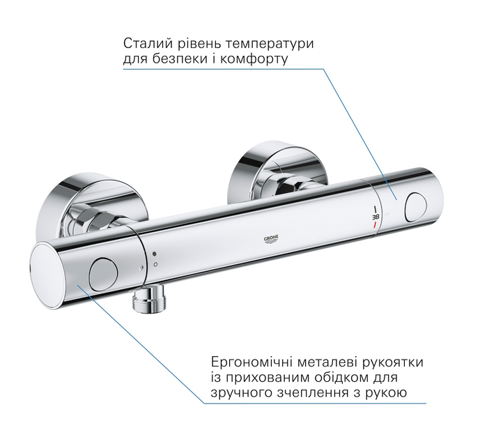 Смеситель для душа с термостатом GROHE Grohtherm 800 Cosmopolitan ...