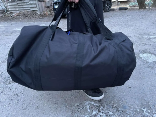 Рюкзак сумка баул чорний 130 л військовий ЗСУ тактичний баул, баул армійський - Фото 2 Рюкзак сумка баул чорний 130 л військовий ЗСУ тактичний баул, баул армійський - зображення 2