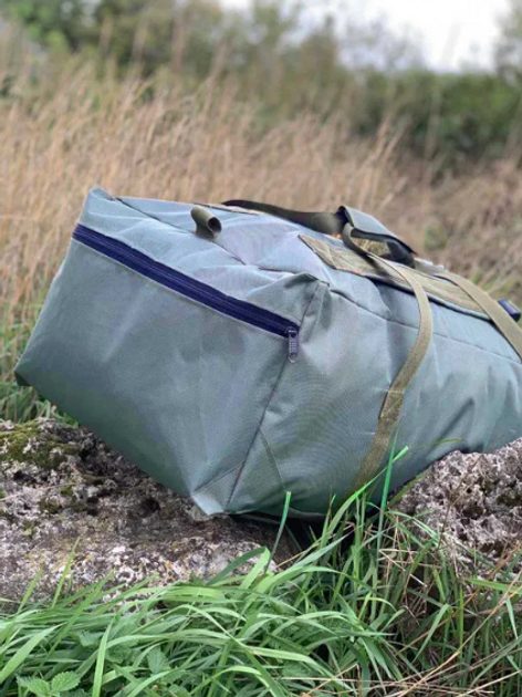Баул 100 літрів армійський тактичний військовий ЗСУ сумка рюкзак похідний Оліва/ Хакі - зображення 2