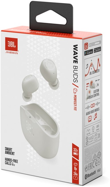 JBL WAVE BUDS ホワイト Słuchawki JBL Wave Buds TWS Białe - Opinie i ceny na Ceneo.pl