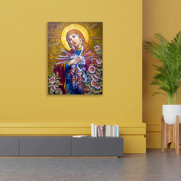 Алмазная Мозаика на Подрамнике SHLab Икона Семистрельная Вышивка SHR ...