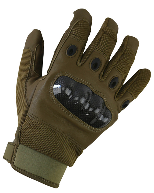Тактичні військові рукавички KOMBAT UK захисні рукавиці M-L койот (OPT-14981) - зображення 1