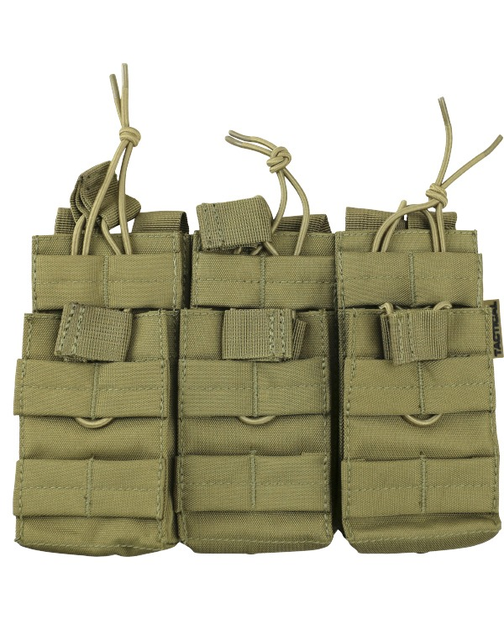 Подсумок тактический под магазины АК KOMBAT UK Triple DUO Mag Pouch койот (OPT-12341) - изображение 2