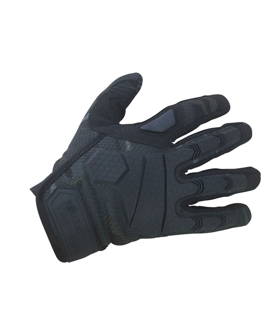 Перчатки тактические военные полевые перчатки тактические KOMBAT UK Tactical Gloves M мультикам черный (OPT-11461) - изображение 1