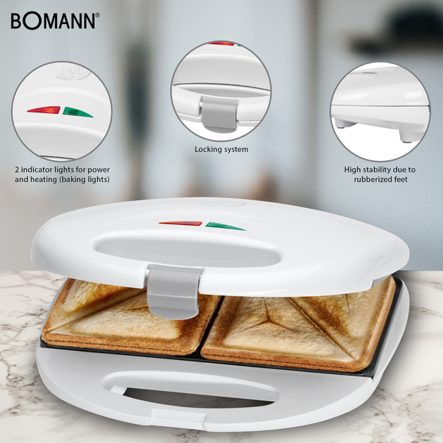 Бутербродниця BOMANN ST5016CB White - зображення 4