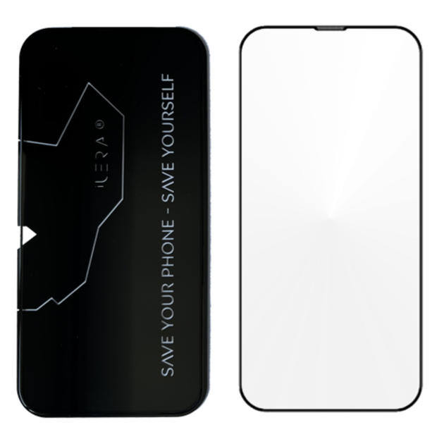 Защитное стекло iLera DeLuxe FullCover Glass for iPhone 14/13 Pro/13 - изображение 4