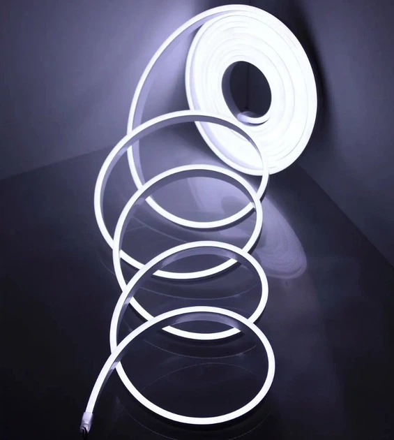 Неонова стрічка для авто Neon LED Strip 0719 12V-220V 5 м, біла - изображение 2