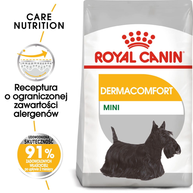 Sucha karma dla psów Royal Canin Mini Dermacomfort z podrażnioną i swędzącą skórą 3 kg (3182550893916) (2441030) - obraz 2