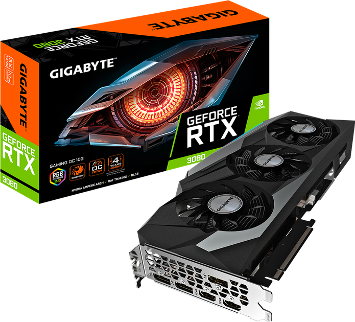 そ*９様 美品•良好GIGABYTE GeForce RTX 3080 10GB Відеокарта Gigabyte PCI-Ex GeForce RTX 3080 GAMING OC 10GB GDDR6X